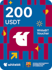 WhiteBIT Voucher | FC Barcelona Edition 200 USDT WhiteBIT Key GLOBAL