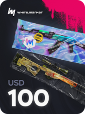 WhiteMarket Top Up Card 100 USD WhiteMarket Key GLOBAL