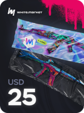 WhiteMarket Top Up Card 25 USD WhiteMarket Key GLOBAL