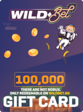 WildBet Balance Gift Card 100000 Tokens Wild Bet Clave GLOBAL