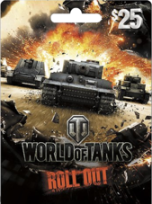 World of Tanks Gift Card 25 USD Wargaming Key - UNITED STATES Wargaming Klíč SPOJENÉ STÁTY