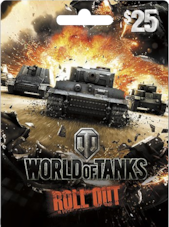 World of Tanks Gift Card 25 USD Wargaming Chiave STATI UNITI