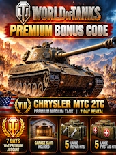 World of Tanks Premium Bonus Code All Devices Official Website Key GLOBAL