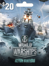 WORLD OF WARSHIPS GIFT CARD 20 USD - Wargaming Key - NORTH AMERICA Wargaming Klíč SEVERNÍ AMERIKA