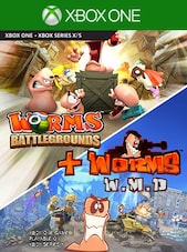 Worms Battlegrounds + Worms W.M.D Xbox One Xbox Live Klucz USA