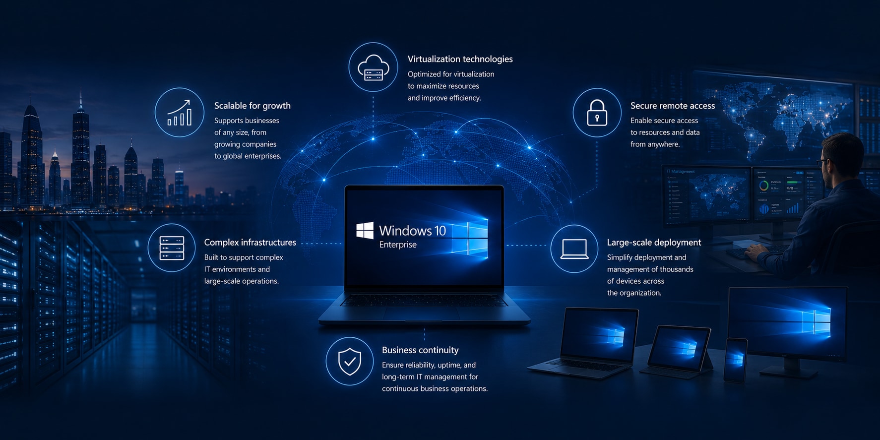 Windows 10 Enterprise scalability and deployment features