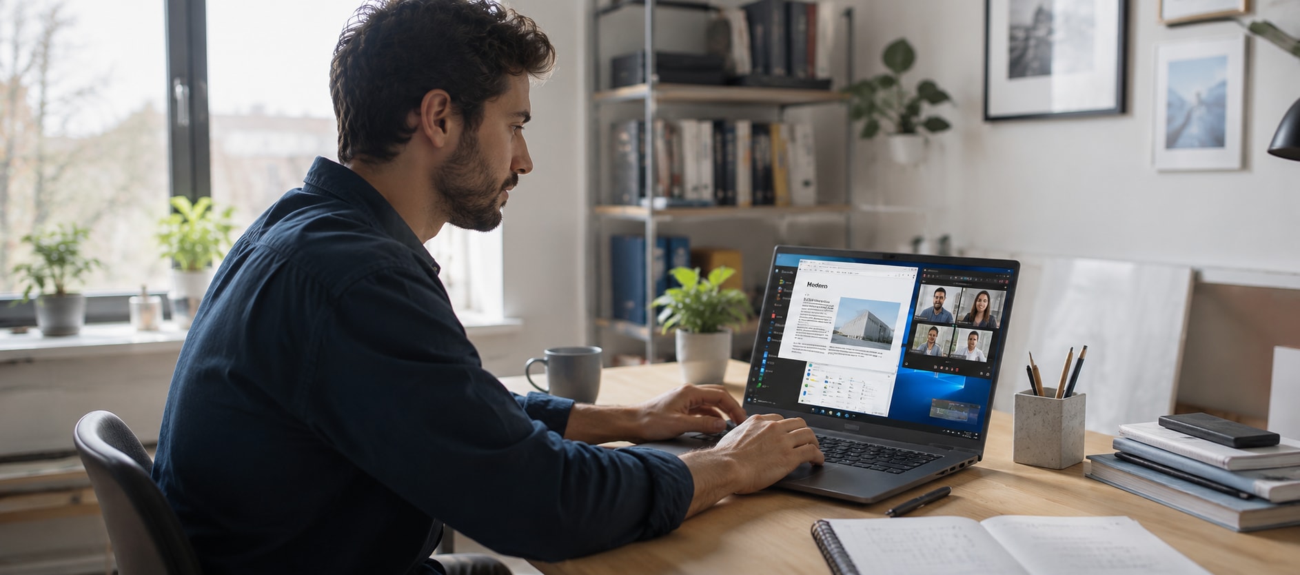 Windows 10 Start screen on a living room TV with a game console