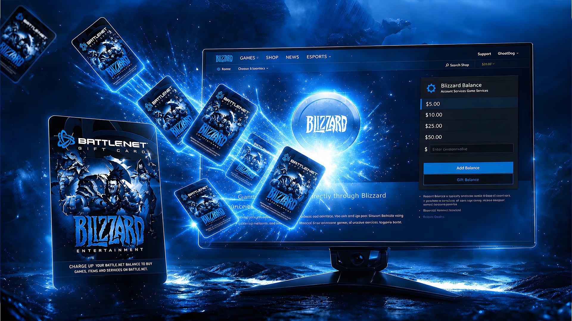 Blizzard Gift Card regional compatibility