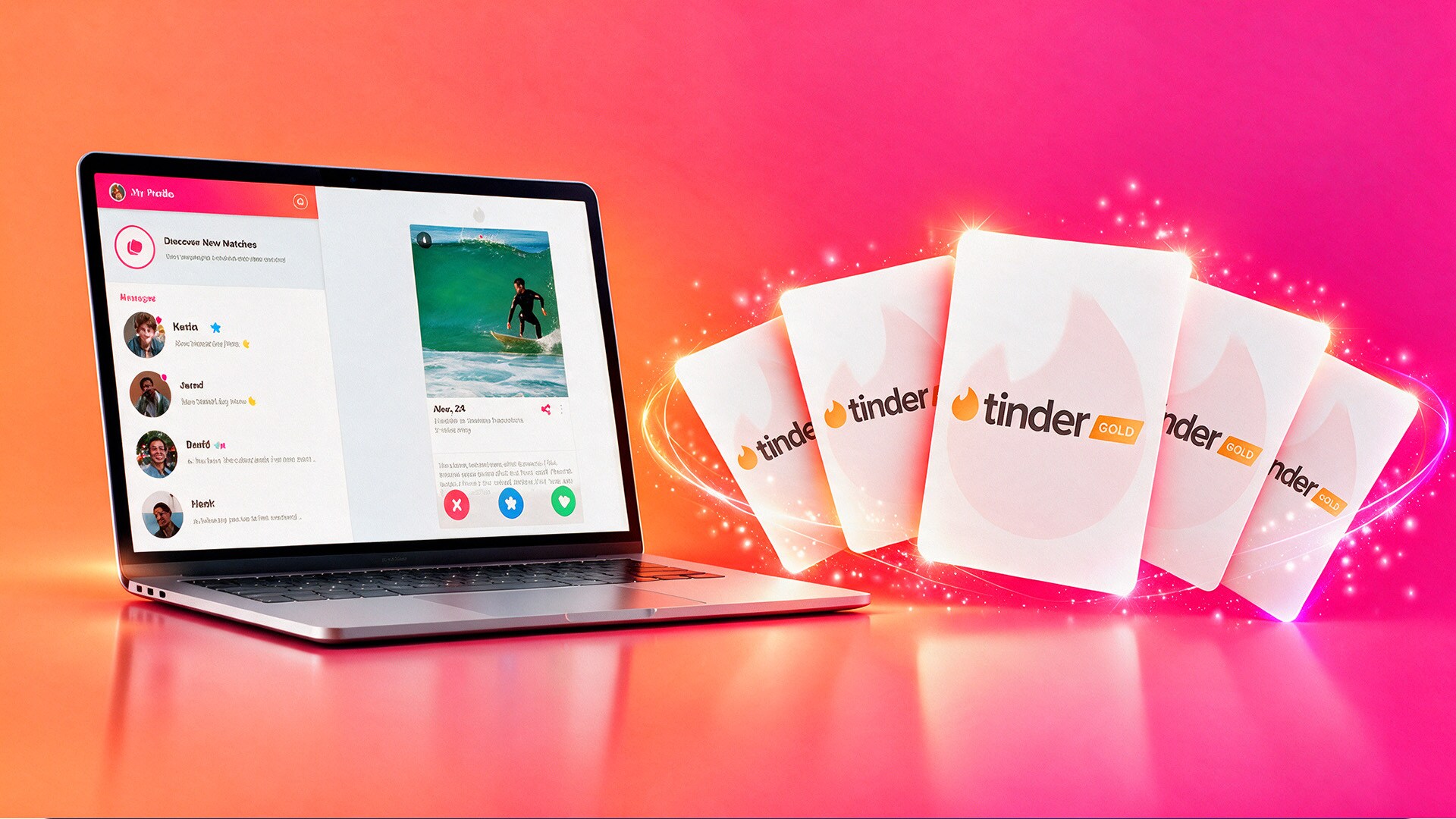 Features available with Tinder Gold