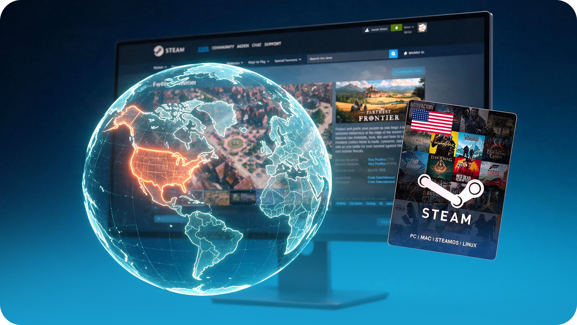 Games and content available through Steam
