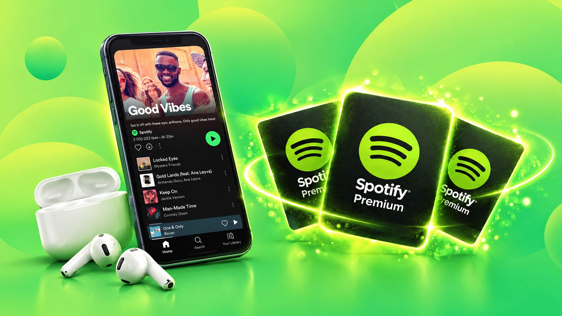 Redeeming a Spotify Premium Subscription Card