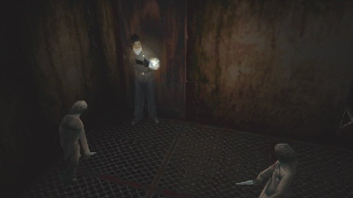 A 1990s-style horror game that draws attention to the scenario