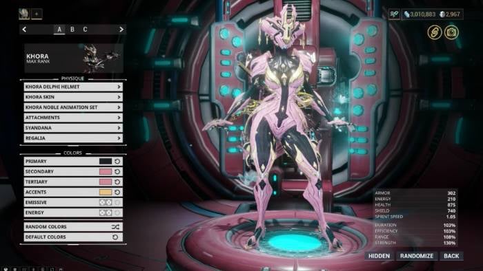 Warframe Character Creation