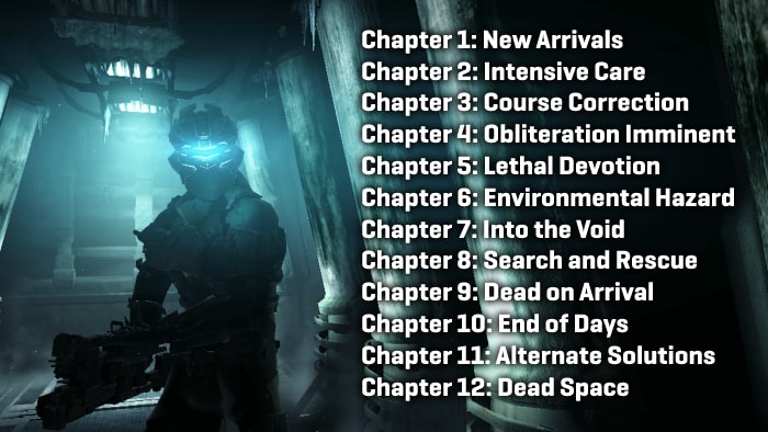 Chapters in Dead Space