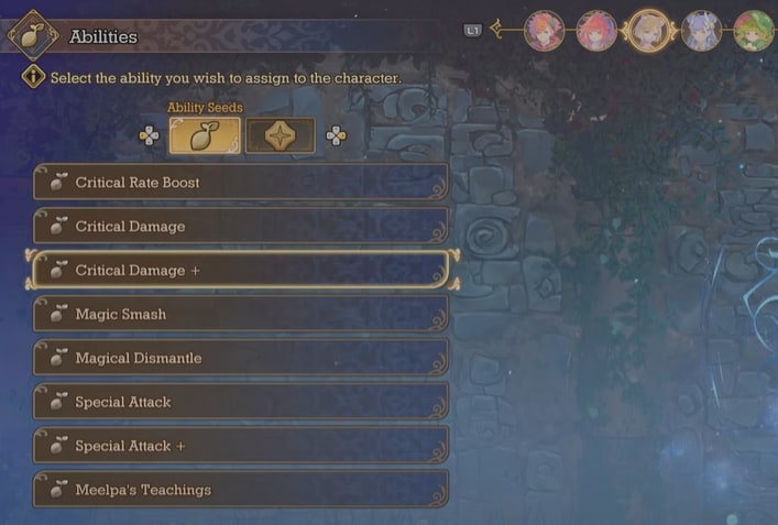 Ability Seeds Vision of Mana