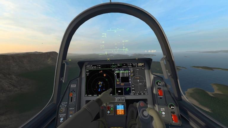 VTOL VR cockpit