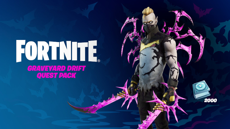 Fortnite - Graveyard Drift Quest Pack + 2000 V-Bucks