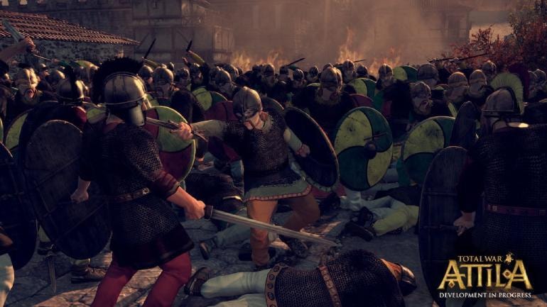 Total War: Attila fighting