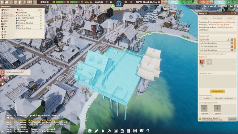 Settlement Survival game