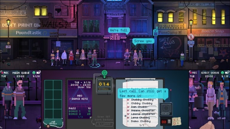 Not Tonight gamescreen