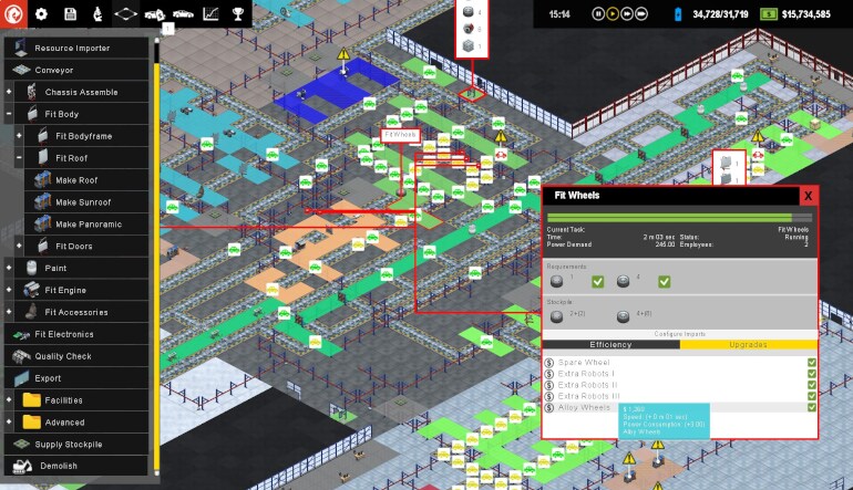 Production Line: Car factory simulation