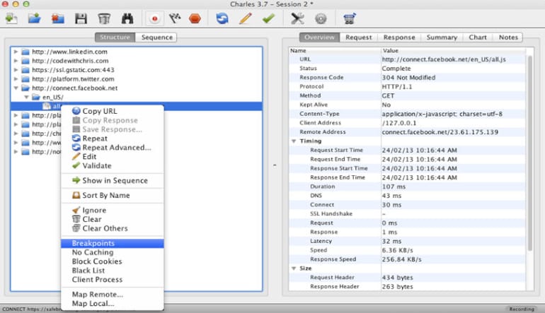 Charles Web Debugging Proxy 4
