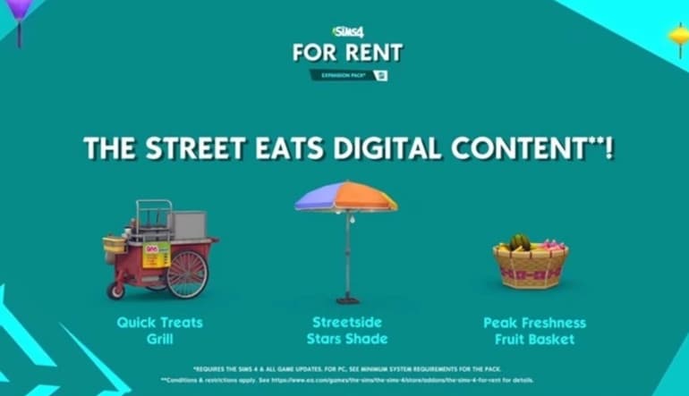 The Sims 4 - For Rent: Street Eats Digital Content