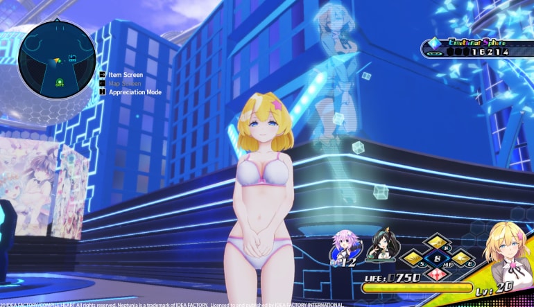 Neptunia Virtual Stars - Swimsuit Outfit: V-Idol Set