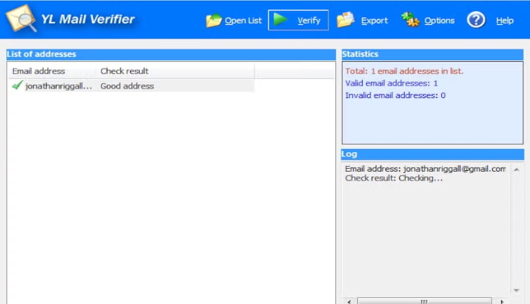 YL Mail Verifier