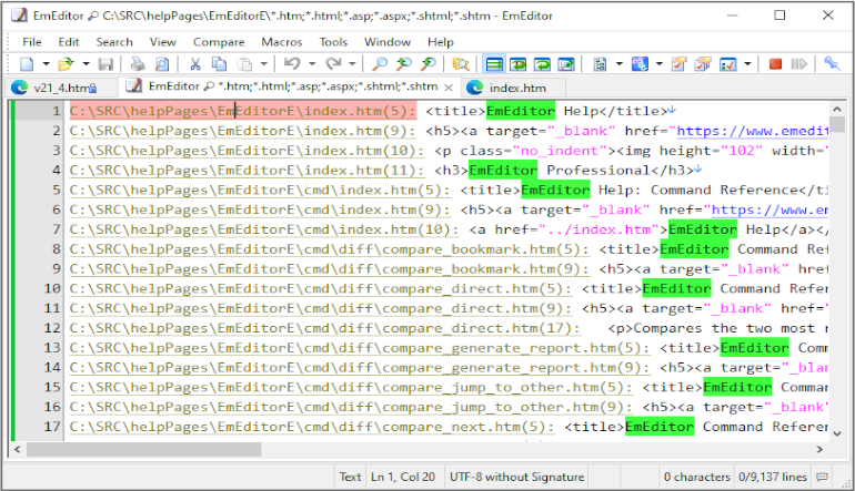EmEditor Professional Text Editor