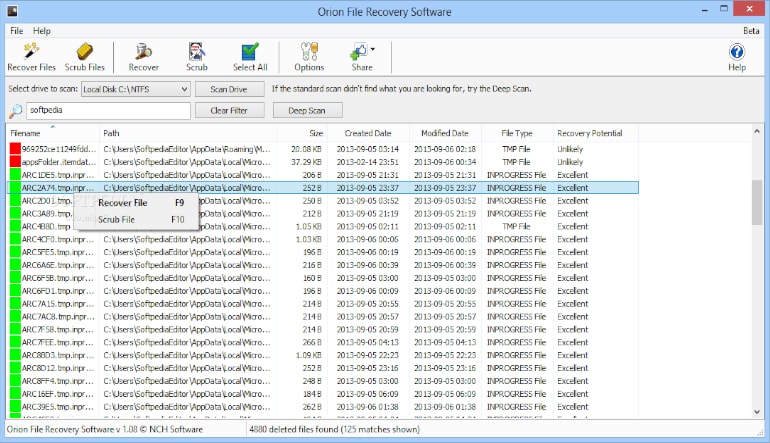 NCH: Orion File Recovery