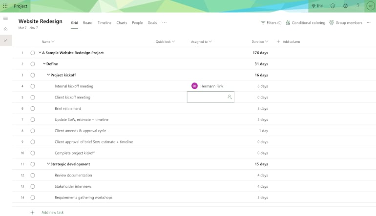 Microsoft Project 2024