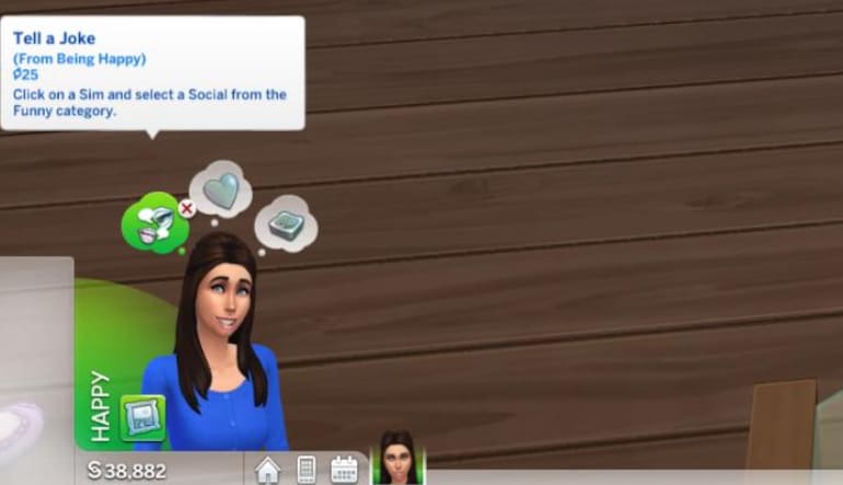 The Sims 4 satisfaction points