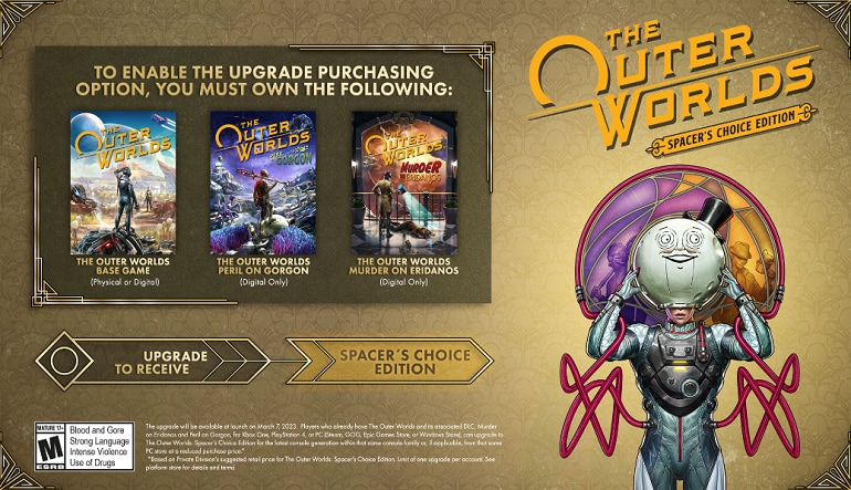 The Outer Worlds: Spacer's Choice Edition Upgrade