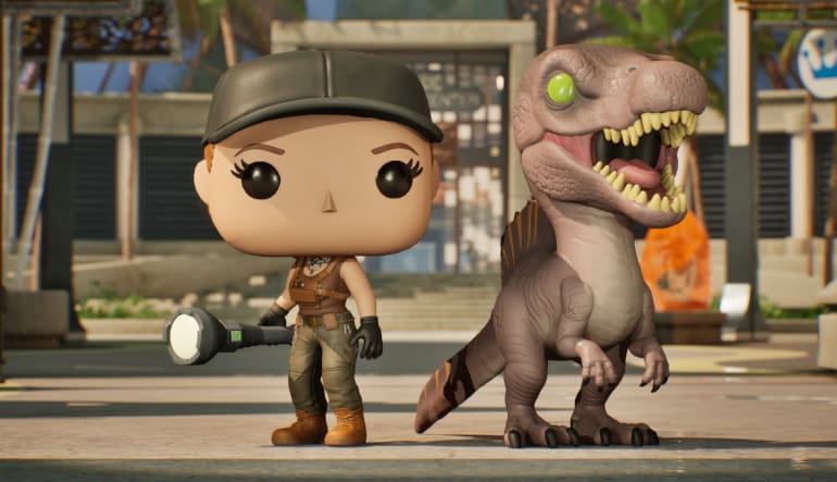 Funko Fusion: Jurassic World Rebirth Pack 1 - Zora Bennett and Spinosaurus