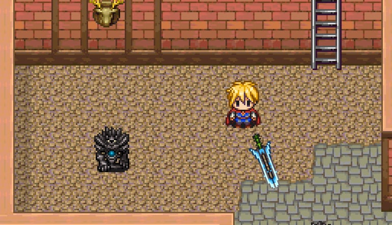 Pixel Game Maker MV - Weapon assets (100 varieties) and Dot Robot Set