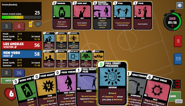 Clutchtime: Basketball Deckbuilder
