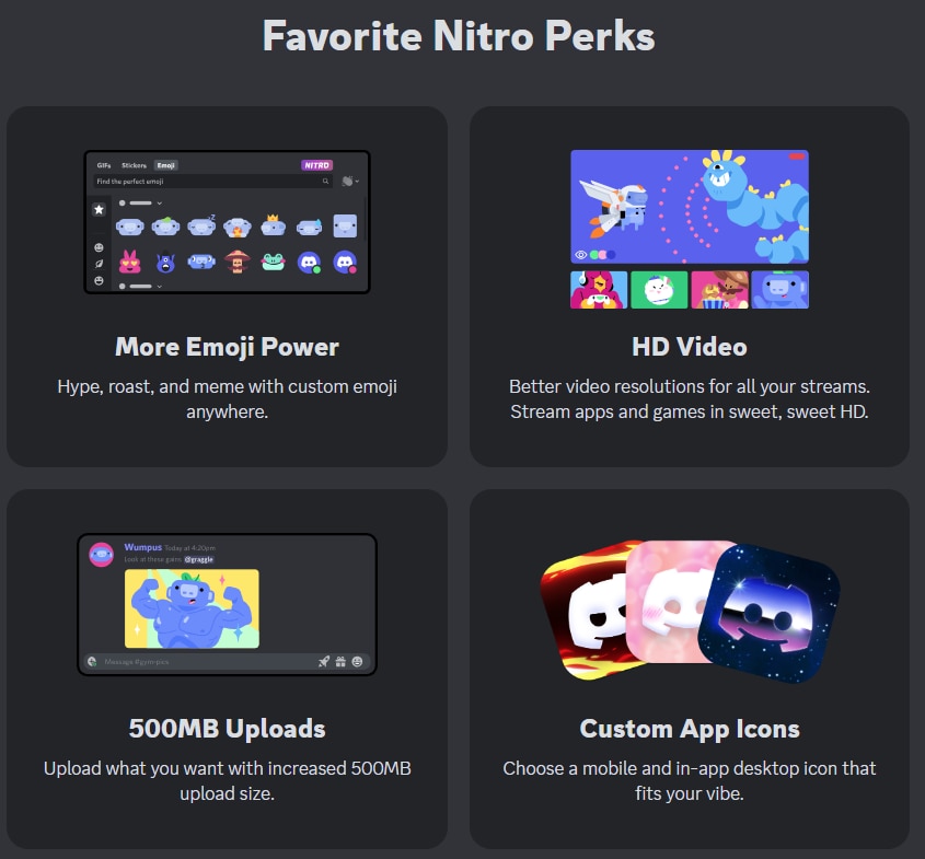 Discord Nitro Perks