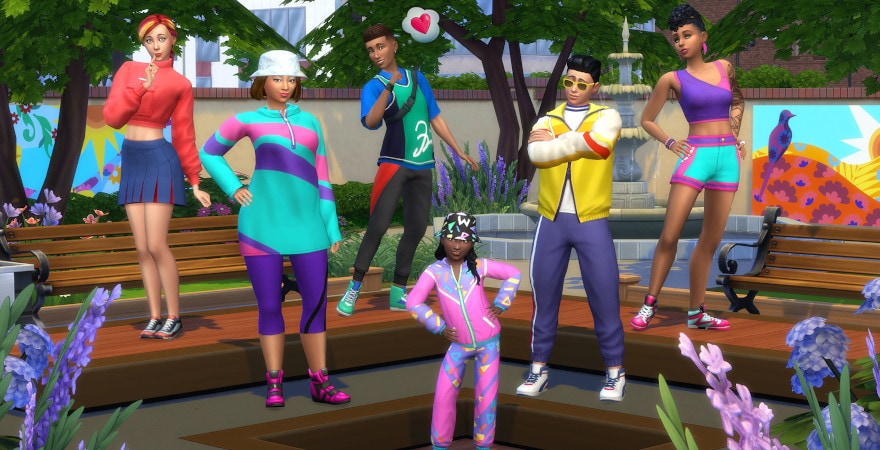 The Sims 4 Throwback Fit Kit