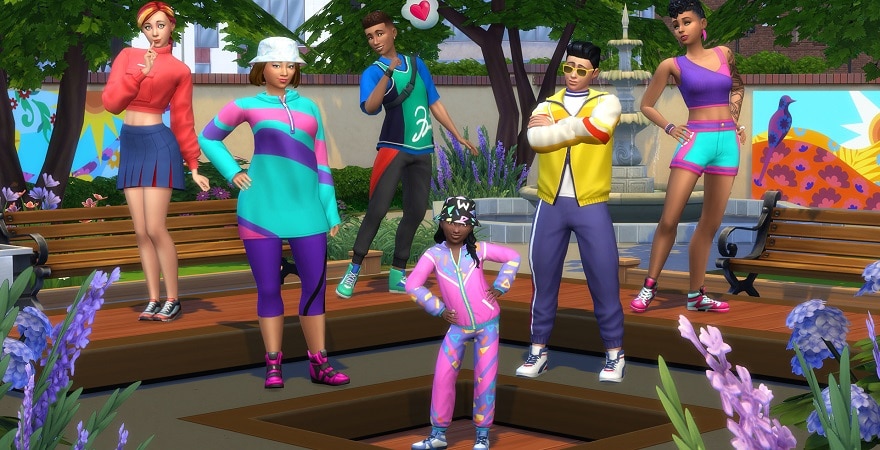 The Sims 4 Throwback Fit Kit